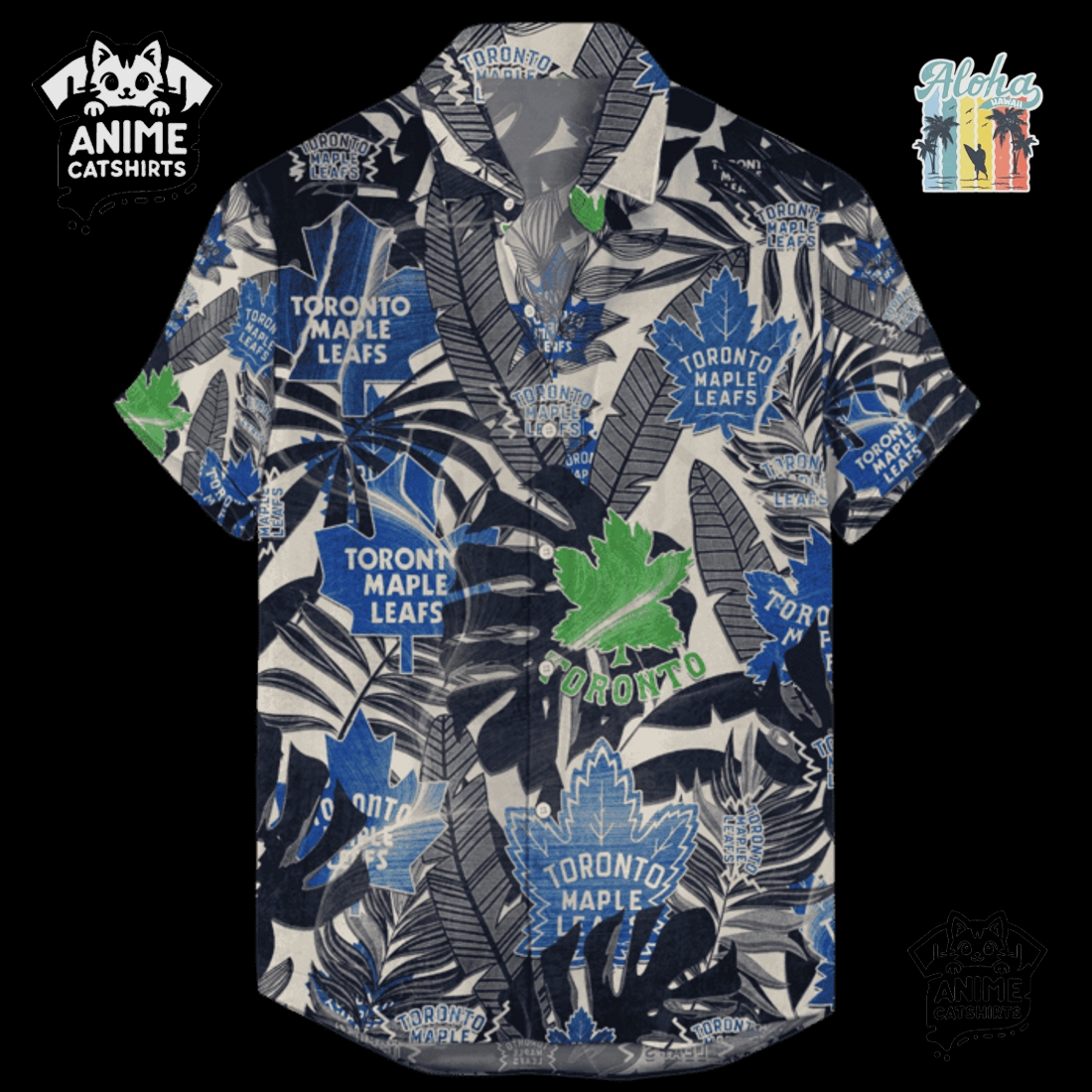 Toronto Maple Leafs Men’s NHL Hawaiian Shirt Toronto Maple Leafs Men’s NHL Hawaiian Shirt