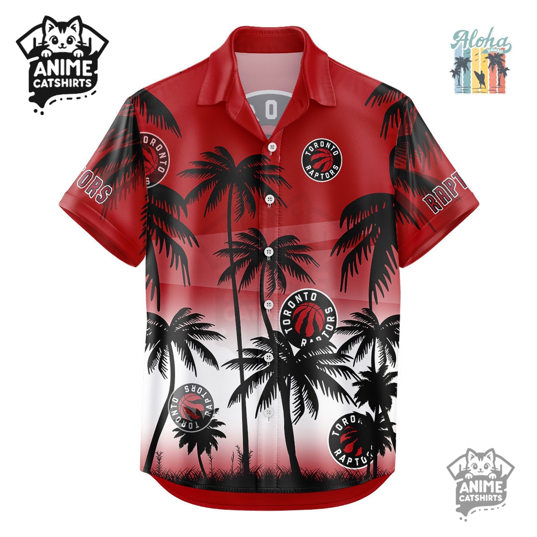 Toronto Raptors NBA Aloha Shirt