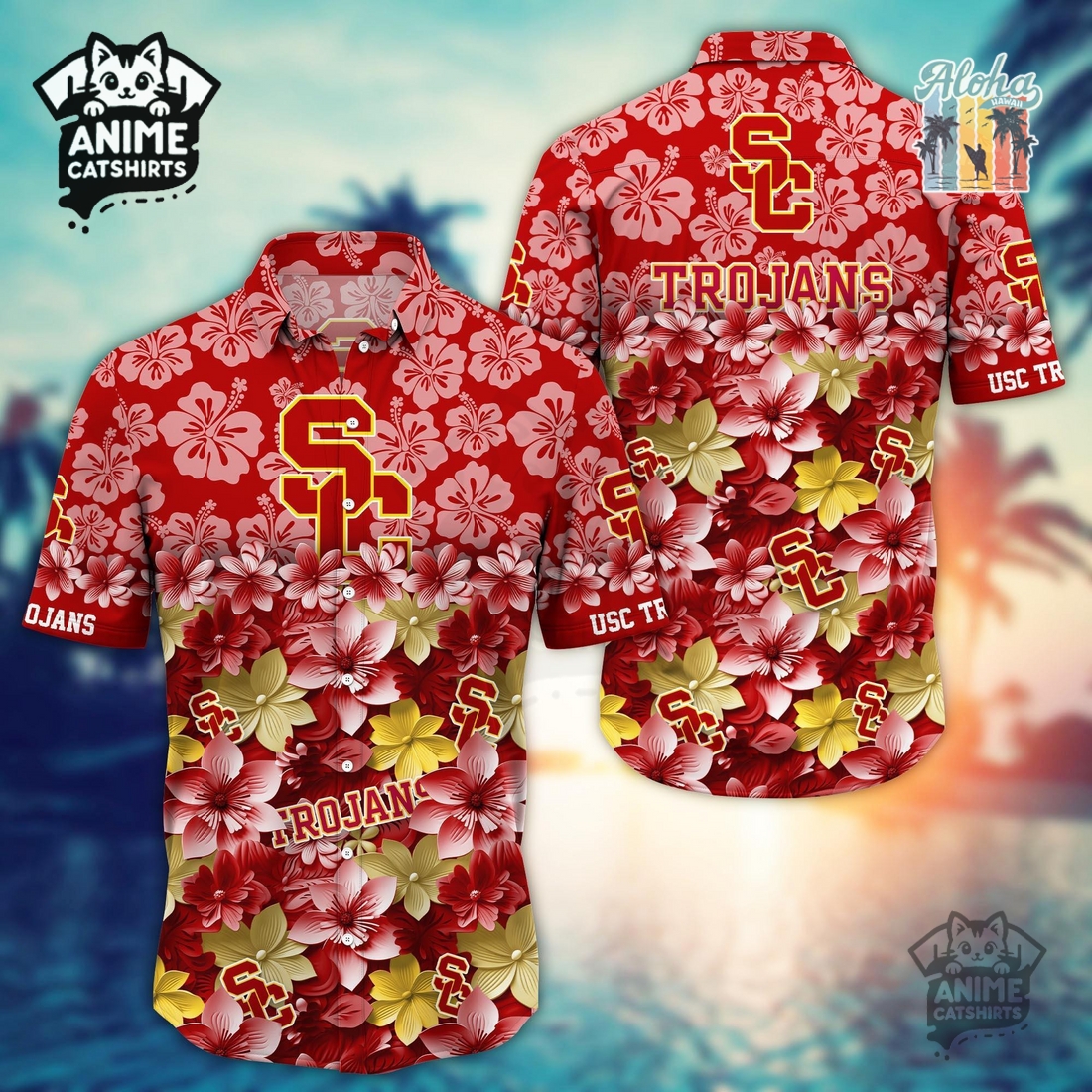 USC Trojans Sports Hawaiian Shirt