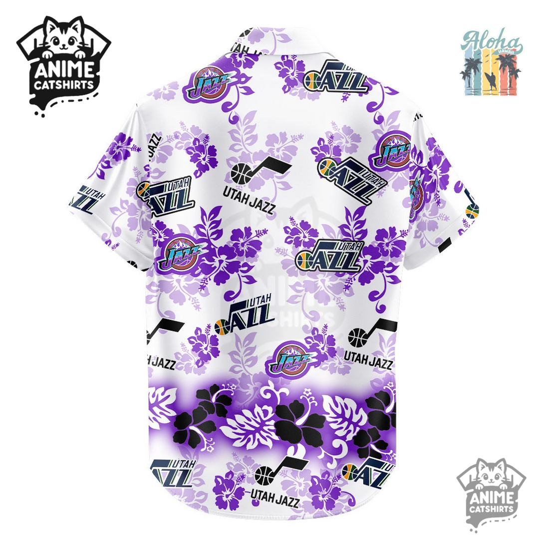 Utah Jazz Aloha Paradise NBA Hawaiian Shirt Utah Jazz Aloha Paradise NBA Hawaiian Shirt