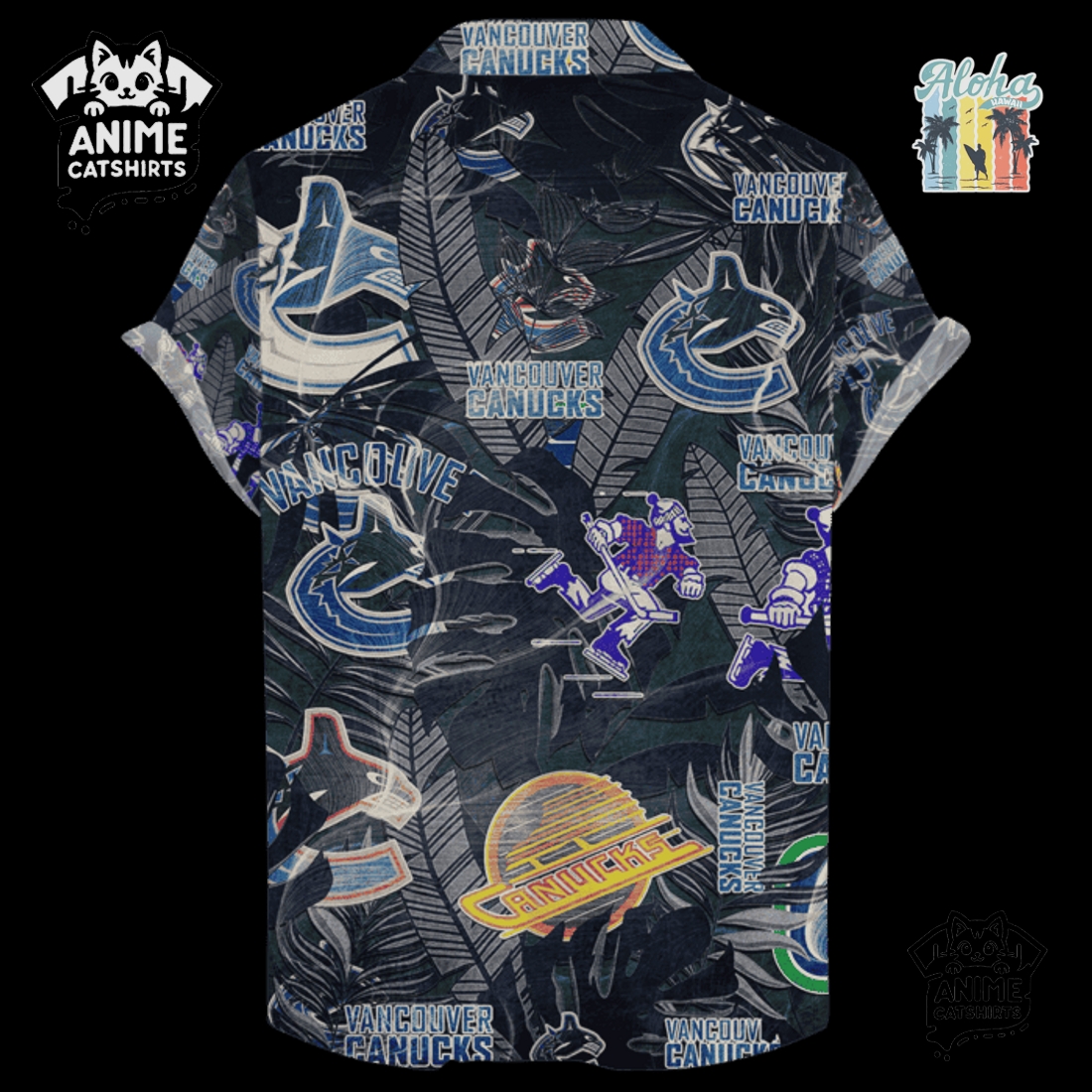 Vancouver Canucks Men’s NHL Hawaiian Shirt