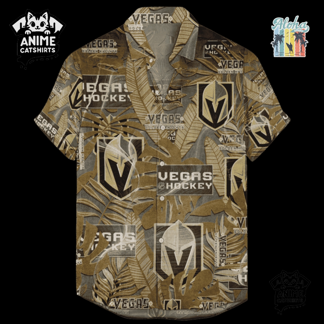 Vegas Golden Knights Men’s NHL Hawaiian Shirt Vegas Golden Knights Men’s NHL Hawaiian Shirt
