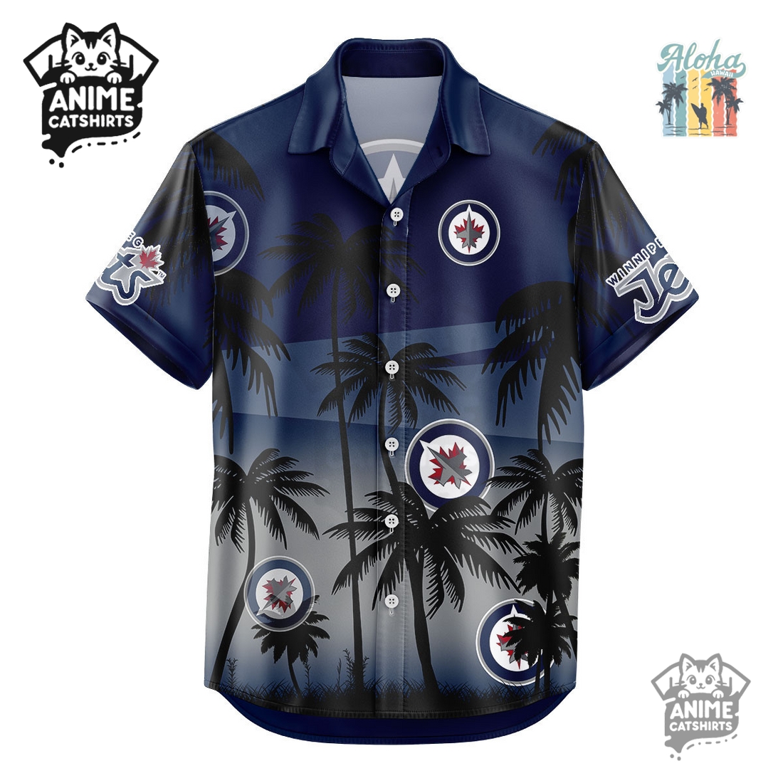 Winnipeg Jets NHL Aloha Shirt